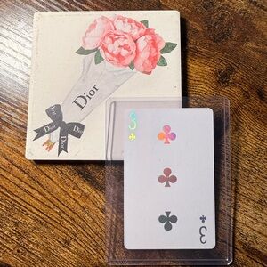 🔥RARE🔥 Dior Collectors JOY Playing Card—3 of Clubs ♣️